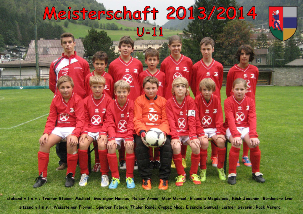 ASVG - Sponsorbild Jugendmannschaft U-11-Jugend - Saison 2013-2014